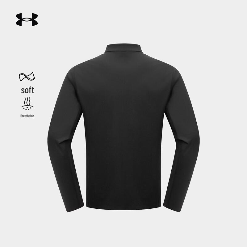 Under Armour Мужская футболка с длинным рукавом и воротником-стойкой для активного отдыха