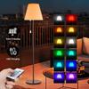 Солнечный напольный светильник со светодиодами для улицы и дома, с возможностью изменения цвета, пультом дистанционного управления, зарядкой от USB, настольная лампа для дома, сада и двора.