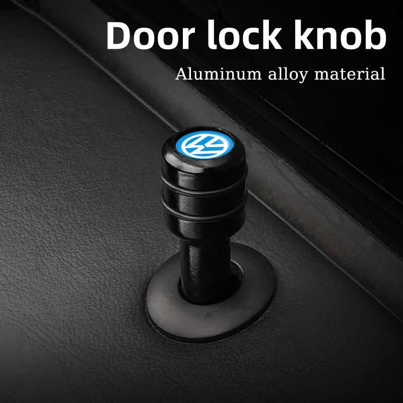 Car Door Lock Pins Metal Door Lock Pull Pin Cover Key Accessories For Volkswagen VW Polo Golf 6 7 8 Jetta Tiguan Touran T-ROC zf4