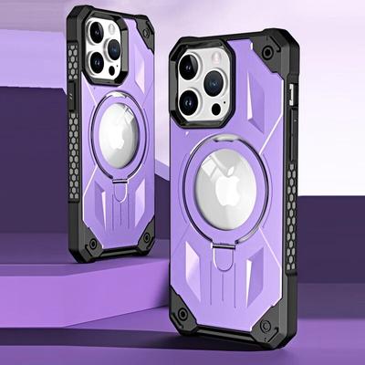 Магнитный чехол для Magsafe Armor Case для IPhone 15 14 Pro Max 14pro 13 12 11, роскошный противоударный бампер, подставка с кольцом, мягкий противоударный чехол