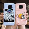 Чехол для Huawei Mate 20 Pro Задняя крышка Mate 20 Мягкий матовый жидкий силикон Funda Mate20 20Pro Coque Корпус Астронавт Динозавр