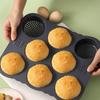 8 Cavity Hamburger Bun Mold Baking Pan Household Bread Making Tool For DIY Baking