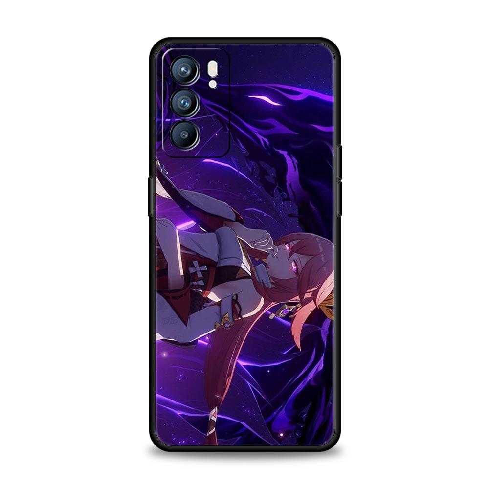 Чехол для телефона Genshin Impact для Oppo Find X5 A54 A53 A52 A9 2020 A15 A95 A16 A76 A74 A12 Reno7 SE Reno6 Pro Plus 5G Мягкий чехол из ТПУ