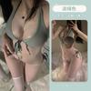 Erotic lingerie female sexy small breasts seduction three-point free bed tease suit