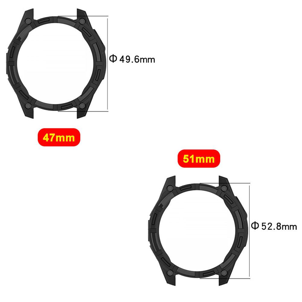 Защитный чехол-крышка для часов Garmin Fenix8 47мм / 51мм Мягкий ТПУ Смарт-часы Ударопрочный Защитный корпус Противоударный