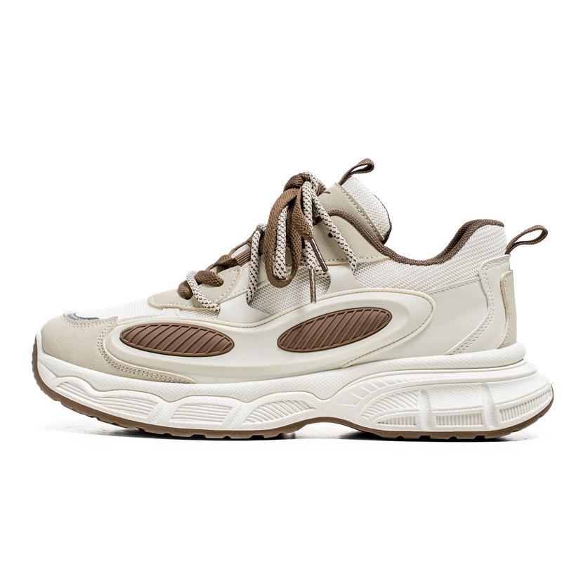 Spring and Autumn New Men's Sneakers Fashion Versatile Youth Casual Shoes Thick Soled Height Boosting Lightweight Running Shoes