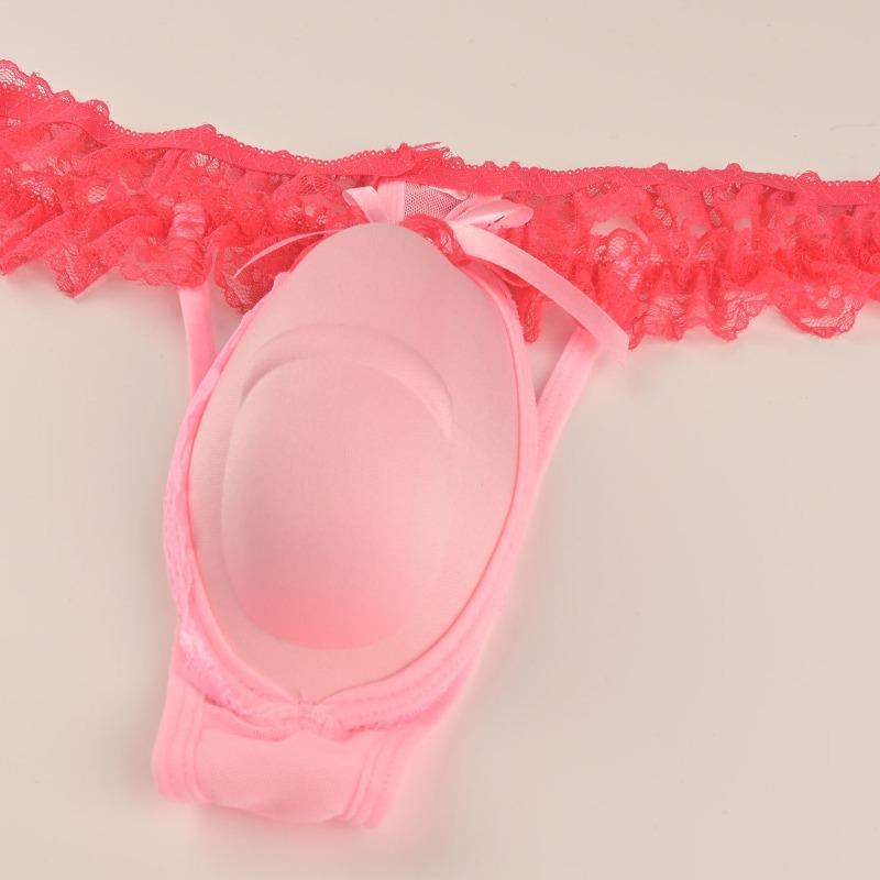 Большой размер 3D мешочек-трусики Sissy Японские мужские стринги G-стринги Поддельная девушка Ролевые игры Нижнее белье Кроссдрессер Ночная одежда