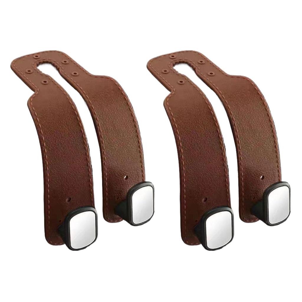 Универсальный автомобильный крючок для подголовника из высококачественной замши, подвесной двойной крючок для заднего сиденья, 20 кг, большой грузоподъемный крючок из сплава