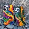 New Retro Color Texture Pattern Phone Case For iPhone 15 14 Pro Max Plus 16 Pro Max 13 Mini 12 11 Pro Max Shockproof Laser Cover