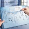 10 шт. Пластиковый конверт-папка прозрачный формата А4 для документов, органайзер с кнопкой для дома, офиса, бизнеса, путешествий