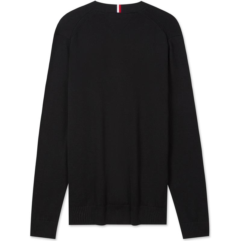 Tommy Hilfiger Мужской вязаный кардиган со средней плотностью и V-образным вырезом 78J6879-