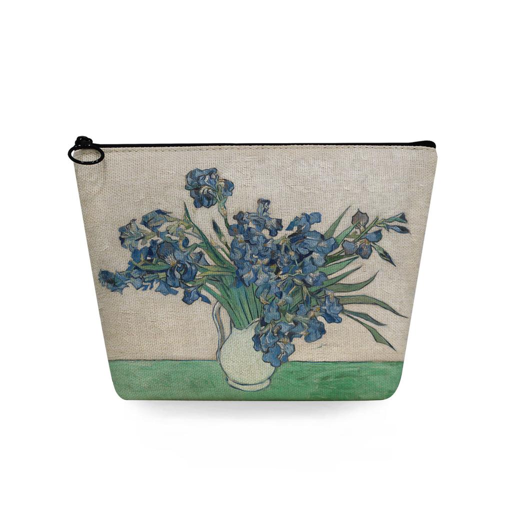 Женская косметичка с принтом масляной живописи для организации туалетных принадлежностей, дорожный органайзер для хранения, 6861