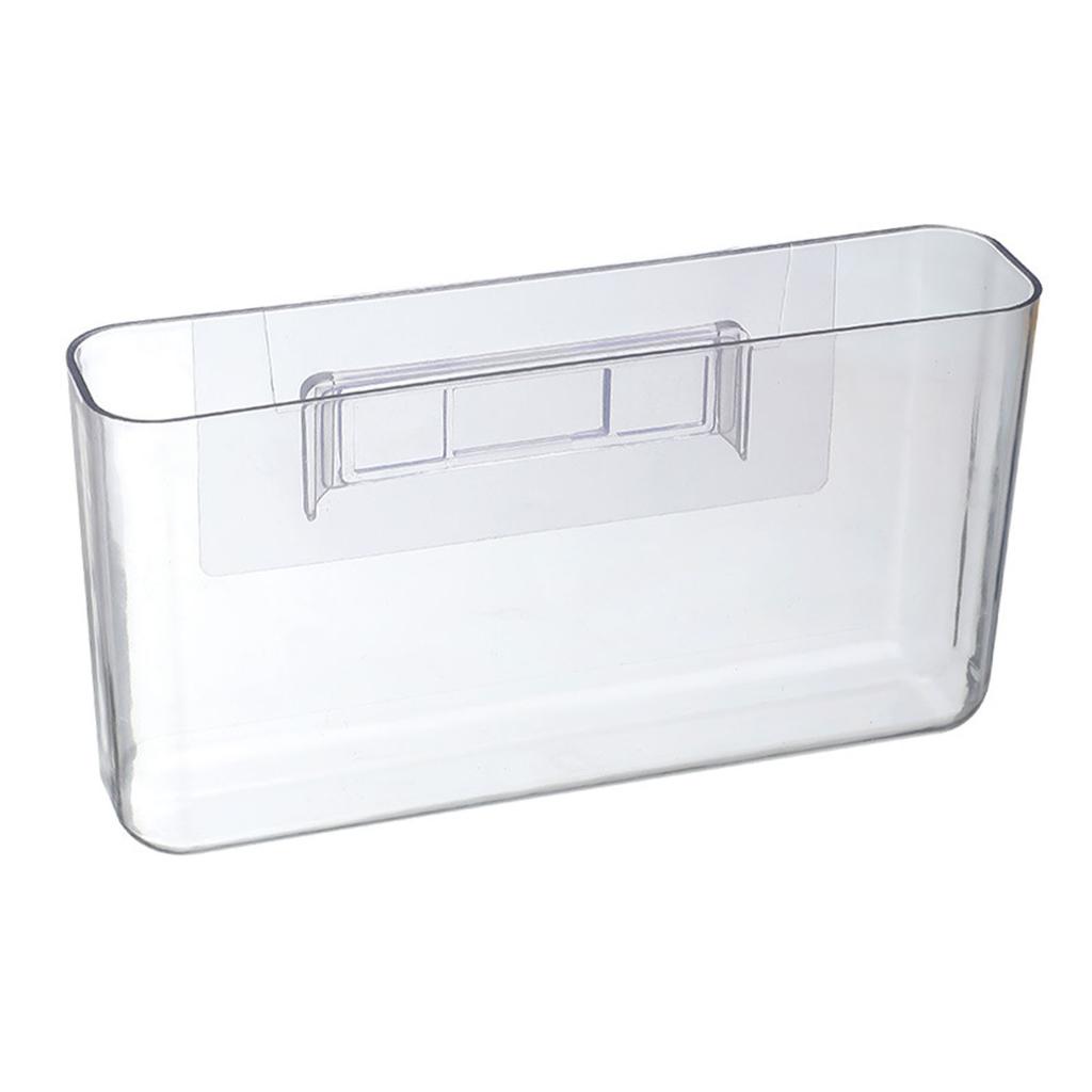 Wall Mounted Storage Organizer Box Punch Free Strong Adhesive Transparent Wall Phone Holder for