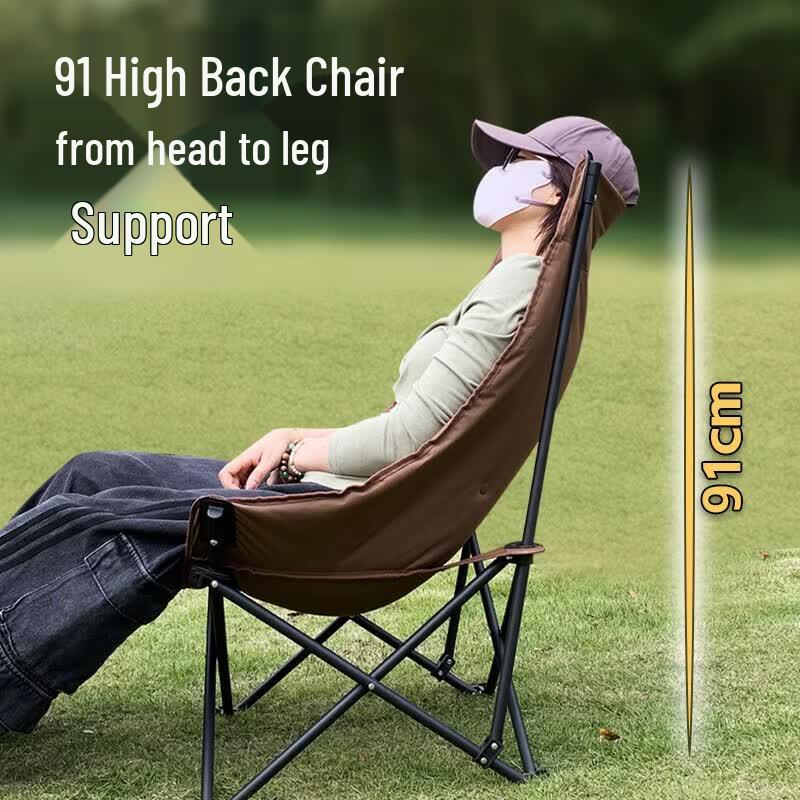 Hodtown Padded Outdoor Folding Moon Chair