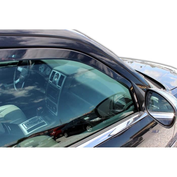 Déflecteurs d'air - J&amp;J AUTOMOTIVE - Chrysler 300C - Fumé - Acrylique renforcé - Installation facile