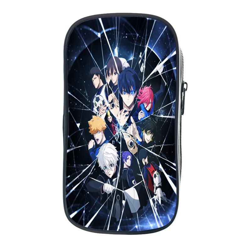 Blue Lock Isagi Yoichi Сумки для хранения Мультфильм Аниме Nagi Seishiro Ручки Сумки для студентов Пенал Кошельки для монет Подарки на день рождения для друзей