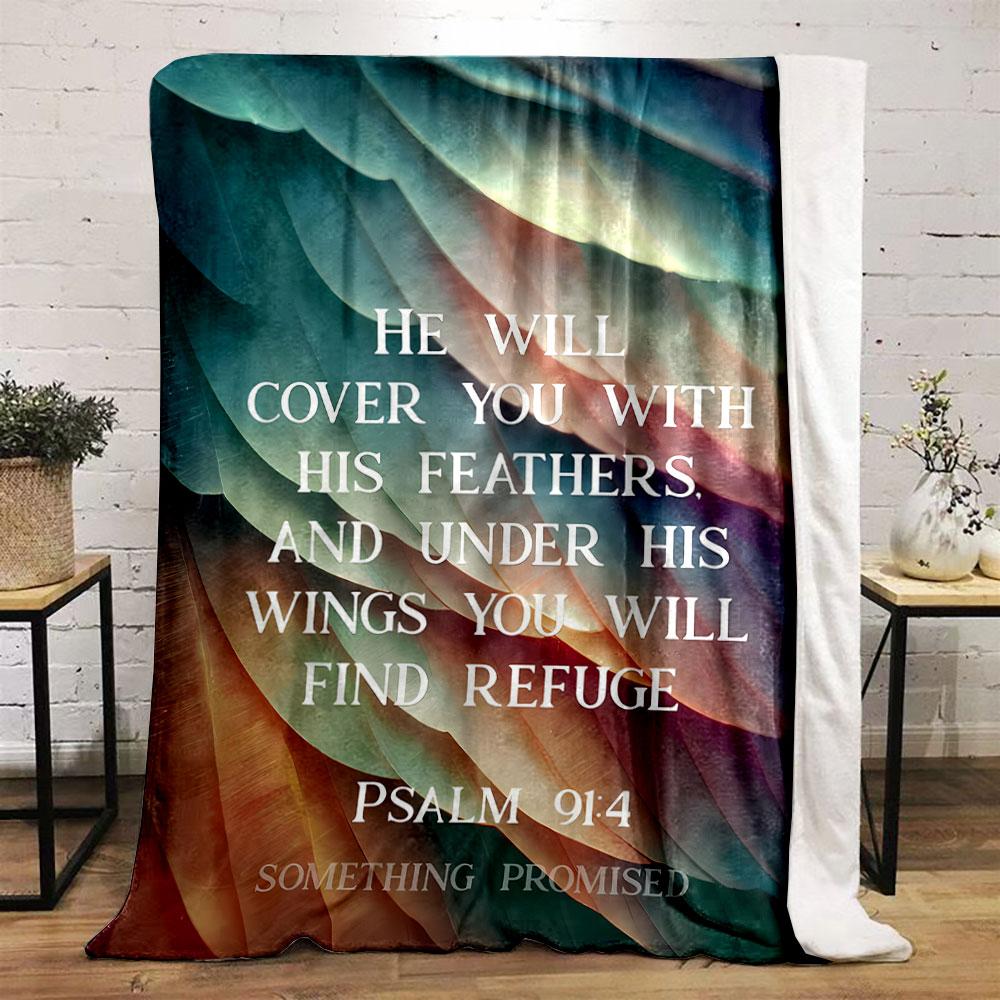 Feather Print Scripture Blanket Printed Blanket for Living Room Bed Couch lunch break Soft Cozy Blanket for Friend's festival Gift