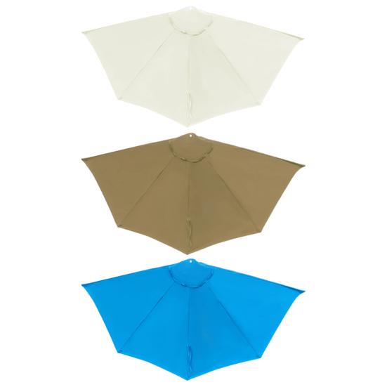270CM Half Umbrella Replacement Canopy UV Protection Outdoor Garden Patio Backyard Parasol Market Table Top Umbrella Replacement Fabric Cloth Cover