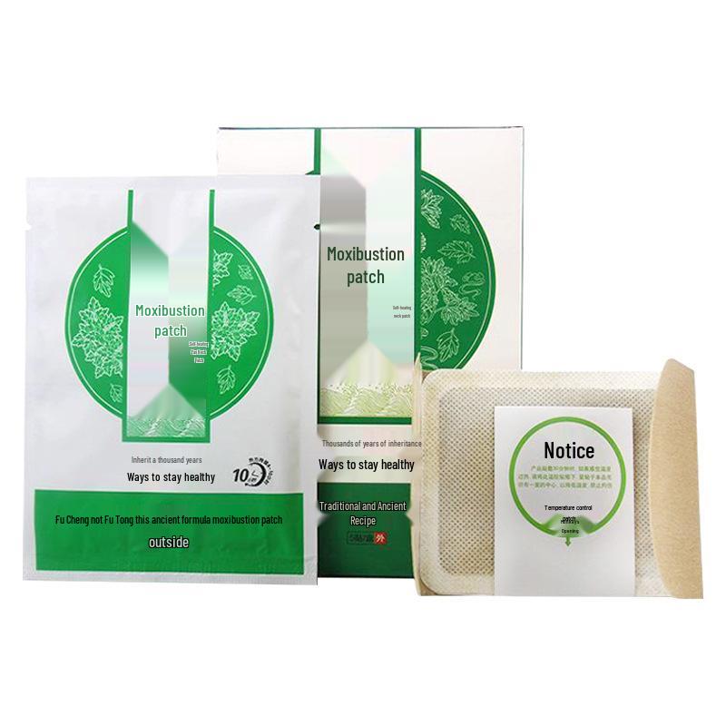 Three-color Mugwort Moxibustion Heat Pack: Self-heating Herbal Patch for Neck, Shoulder, Lumbar, and Joint Relief.