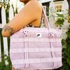 Nike Air Tote Bag Polyester Tote Bag Shopping Bag Handbag Shoulder Bags Regular Women's Cherry Blossom Pink Casual CU2607-516