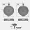 Титановая колба 150 мл/180 мл, фляга для алкоголя, виски, вина с воронкой для наполнения для кемпинга на открытом воздухе