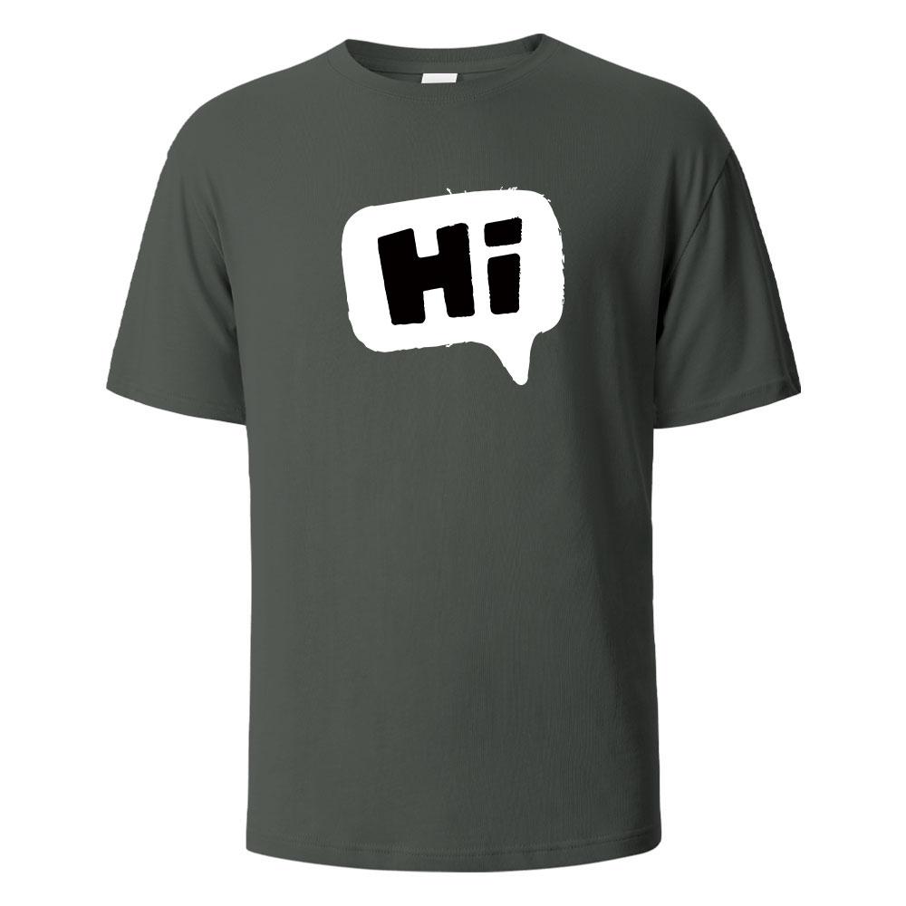 Hi Print T Shirts 100 Cotton Summer Tees For Unisex Unisex Oversize Casual Tops T Shirts
