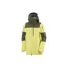 Color Block Letter Hooded Zipper Fitted Windproof Waterproof Long Sleeve Jacket Women Jackets Yellow LC2161300