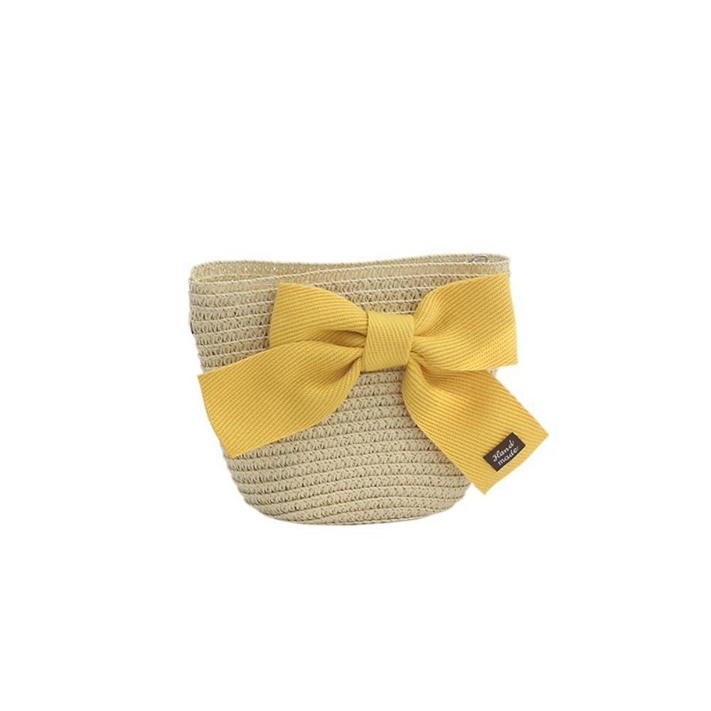 Детская сумочка с бантом из ленты, сумки в том же стиле, кепка для девочки в корейском стиле, солнцезащитная шляпа, детская соломенная шляпа