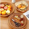 Rattan Fruit Basket Supermarket Display Basket Rattan Supermarket Fruit And Vegetable Basket Round Fruit Basket