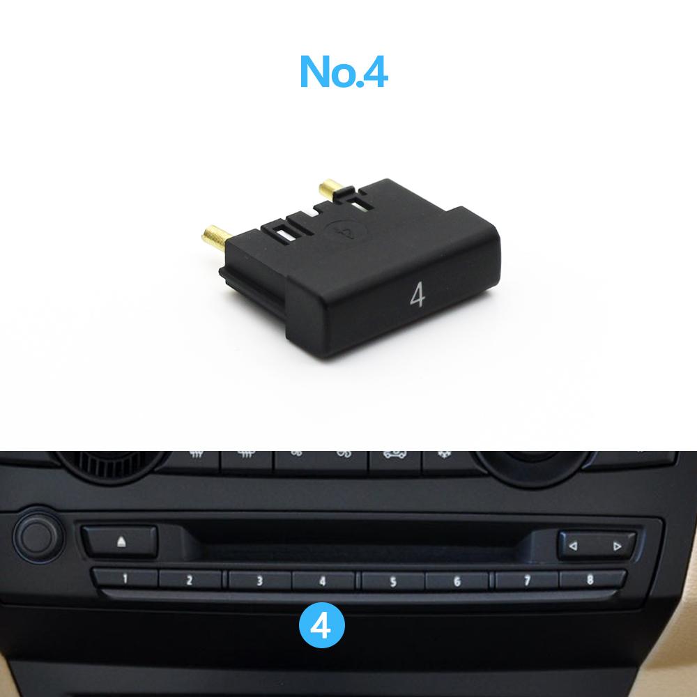 Car Front Dashboard Multimedia CD Player Switch Control Button Digital Number Mode Buttons For BMW X5 X6 E70 E71 E72 2007-2013