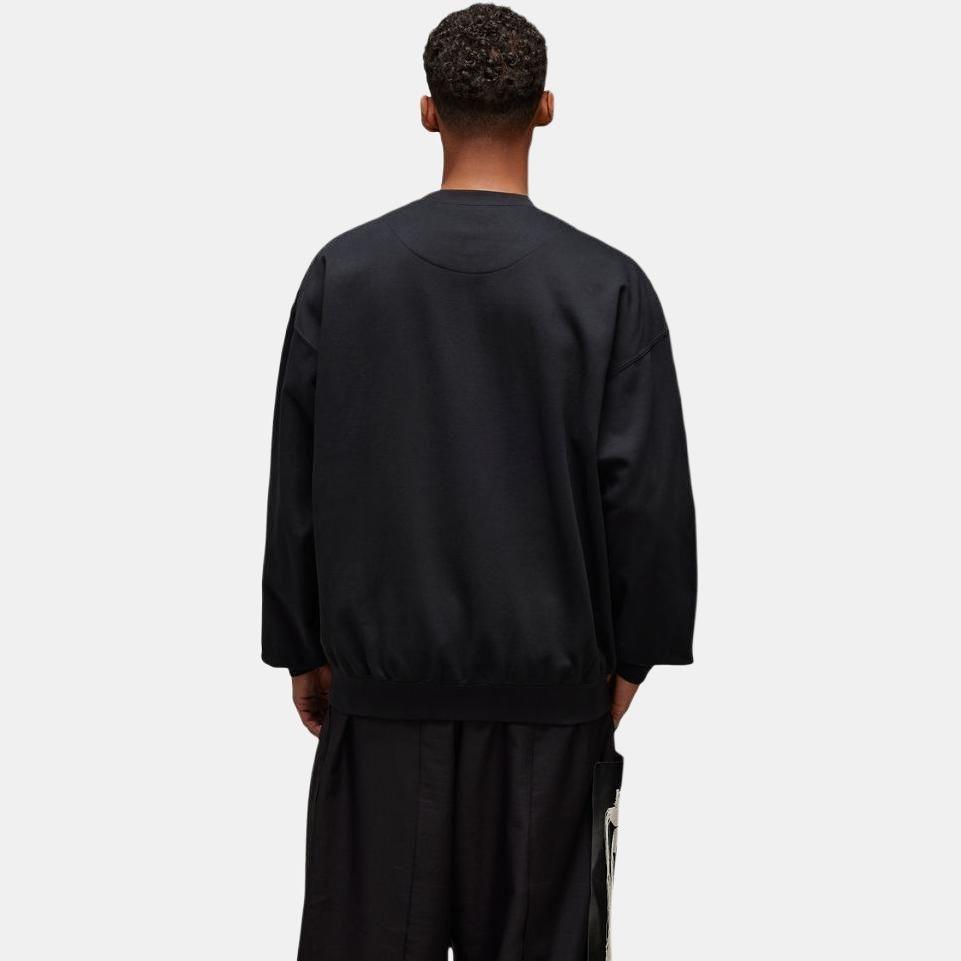 adidas Свитшот с графическим принтом Y-3, азиатский размер S, 'Черный', Мужской JN4881