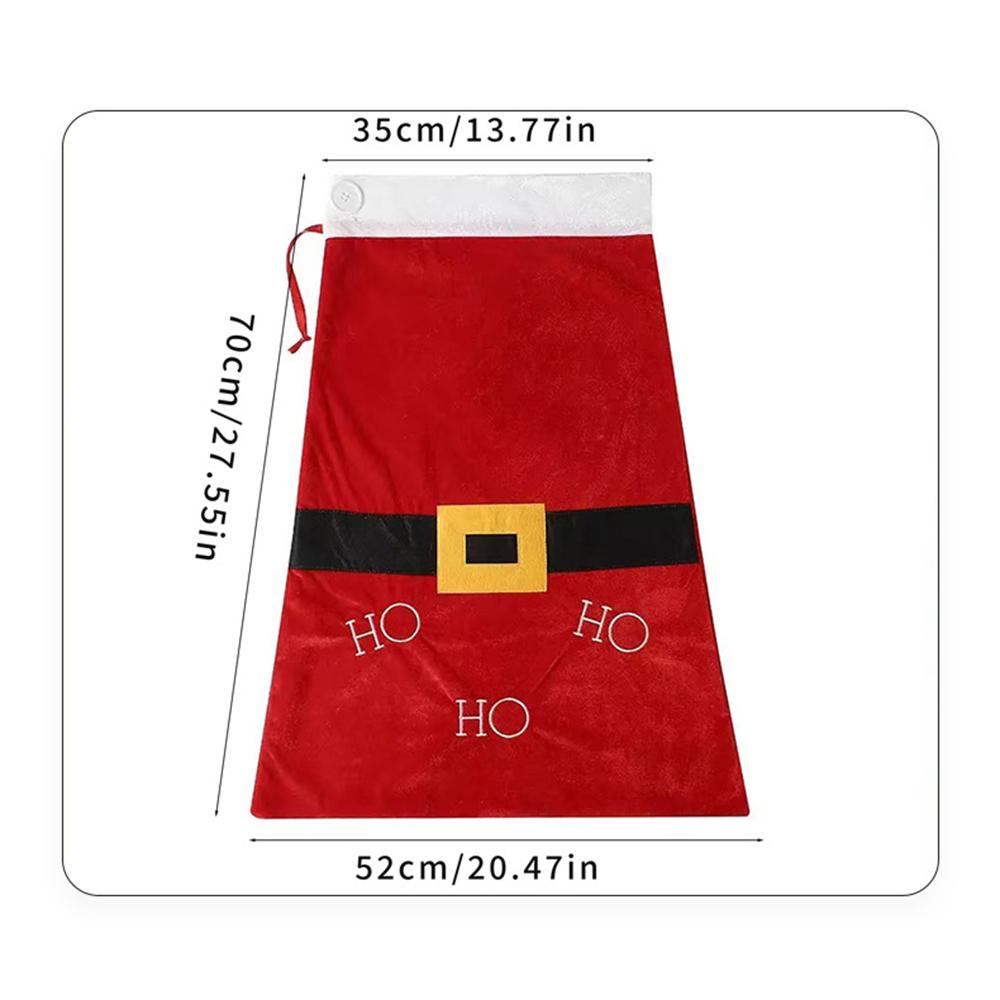 1 Extra-Large Christmas Decoration Creative Drawstring Waist Large Gift Bag Decoration Suitable for Christmas Gift Storage Bags