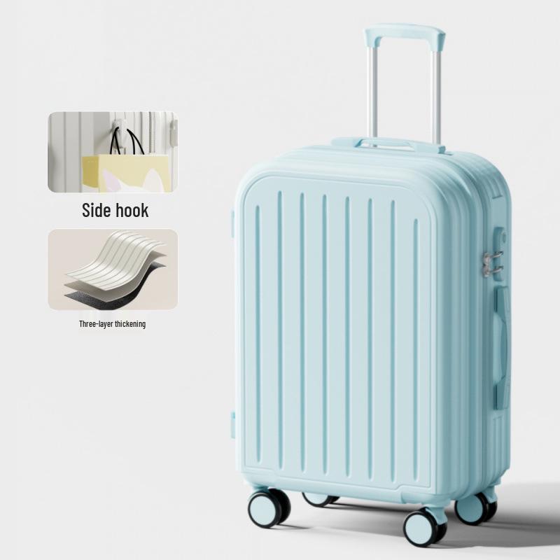 Прочный чемодан-тележка большой вместимости с кодовым замком и универсальными колесами