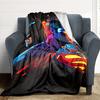 1pc Superhero Batman Flannel Throw Blanket Lightweight Soft Warm All Season Blanket for Sofa, Bed, Travel,L1028059