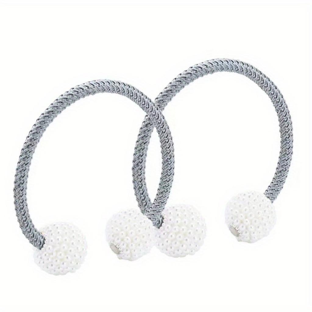 A Set of 5-color Magnetic Pearl Curtain Straps, Suitable for Home Decoration In Living Rooms, Bedrooms, and Offices