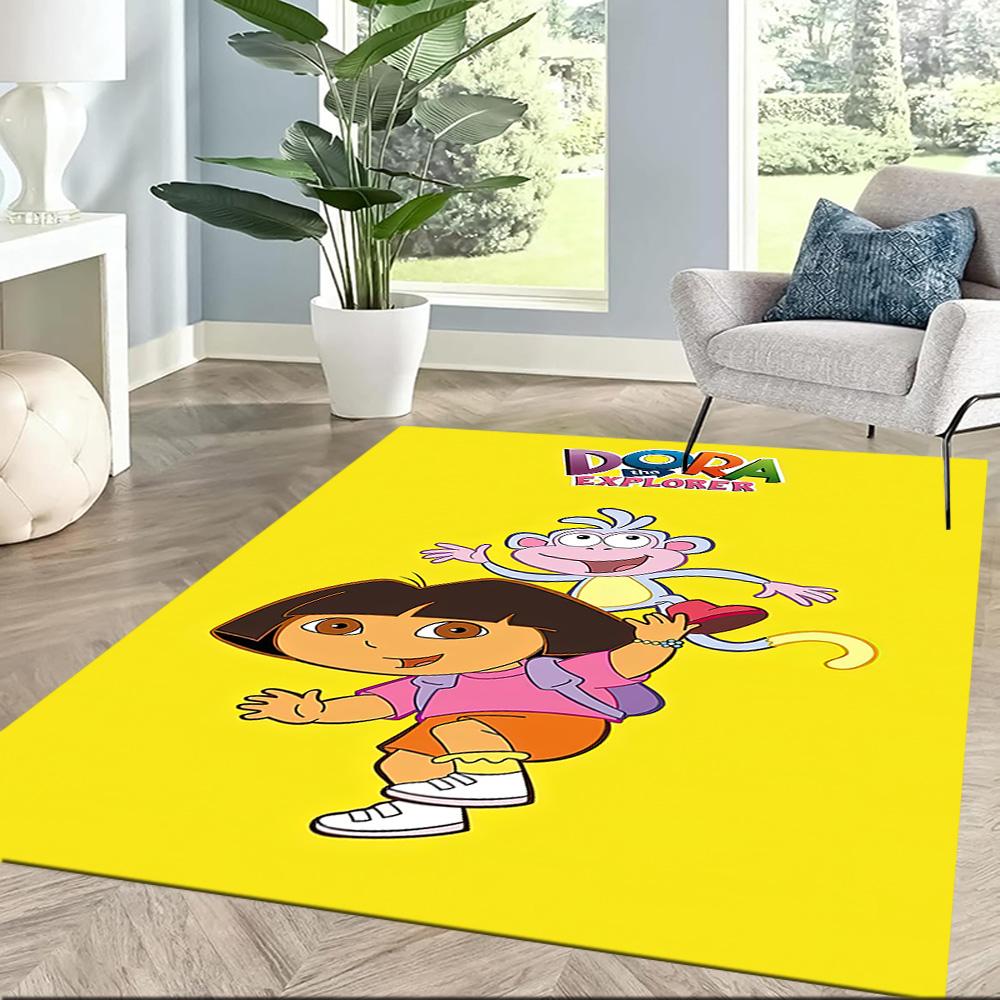 Dora And Boots Adventure Square rugs are a great choice for living rooms, bedrooms, home décor, and as gifts.