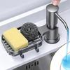 Современный дозатор для мыла из нержавеющей стали, ручное управление и простая установка, дозатор для пенного мыла для рук
