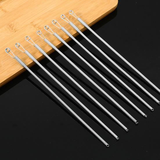 Spring Drawstring Threader Bendable DIY Rope Threader Clip Flexible Drawstring Threading Tool for Hoodies Shorts Pants Drawstring Replacement