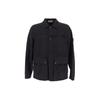 Solid Color Single Breasted Loose Long Sleeve Jacket Men Jacket Black 801542330-V0029