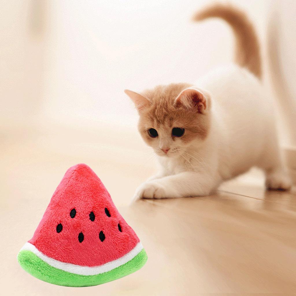 Мягкая игрушка-пищалка в виде арбуза для маленьких, средних и больших собак, прочный подарок для домашних животных, перетягивание каната, интересные игрушки для зануд