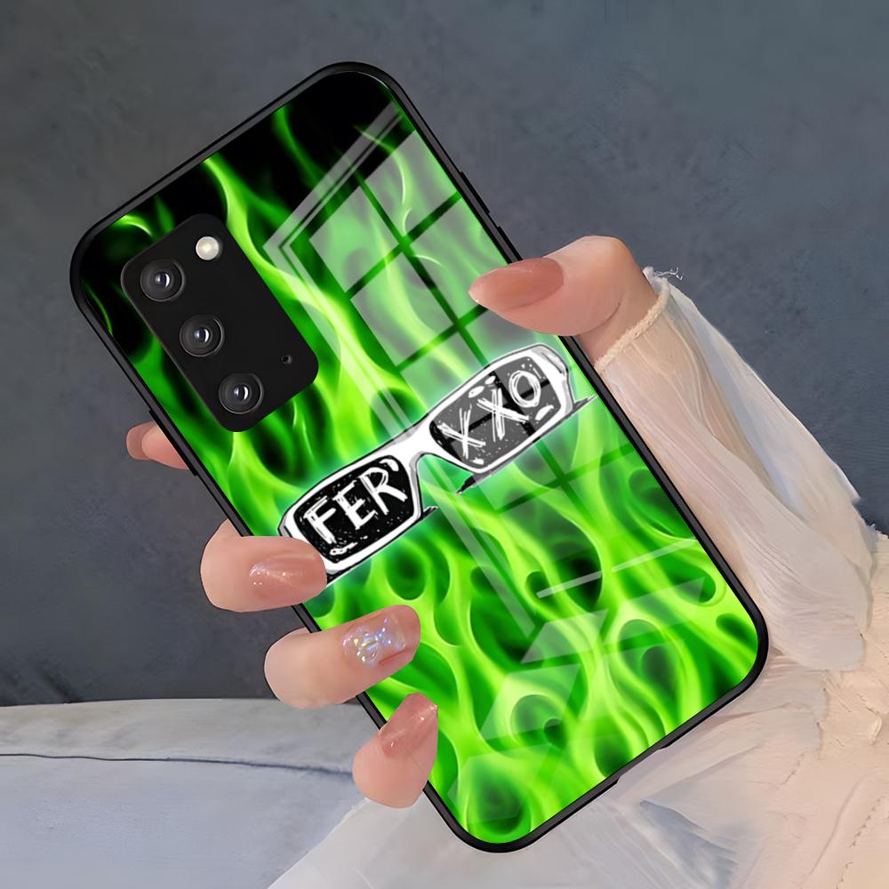 Чехол для телефона singer F-Ferxxo Feid для Samsung S26 S25 Plus S20 S20 Plus S22 Ultra S23 FE S21 Plus S21 Ultra Стеклянная крышка