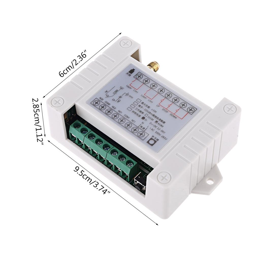 Радиоуправляемый пульт ДУ DC12V/24V/36V, 2-канальный, универсальный, для приемника и передатчика привода гаражных ворот