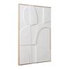 Madeline décoration murale relief NO 1,60 avec cadre 60x90cm blanc.