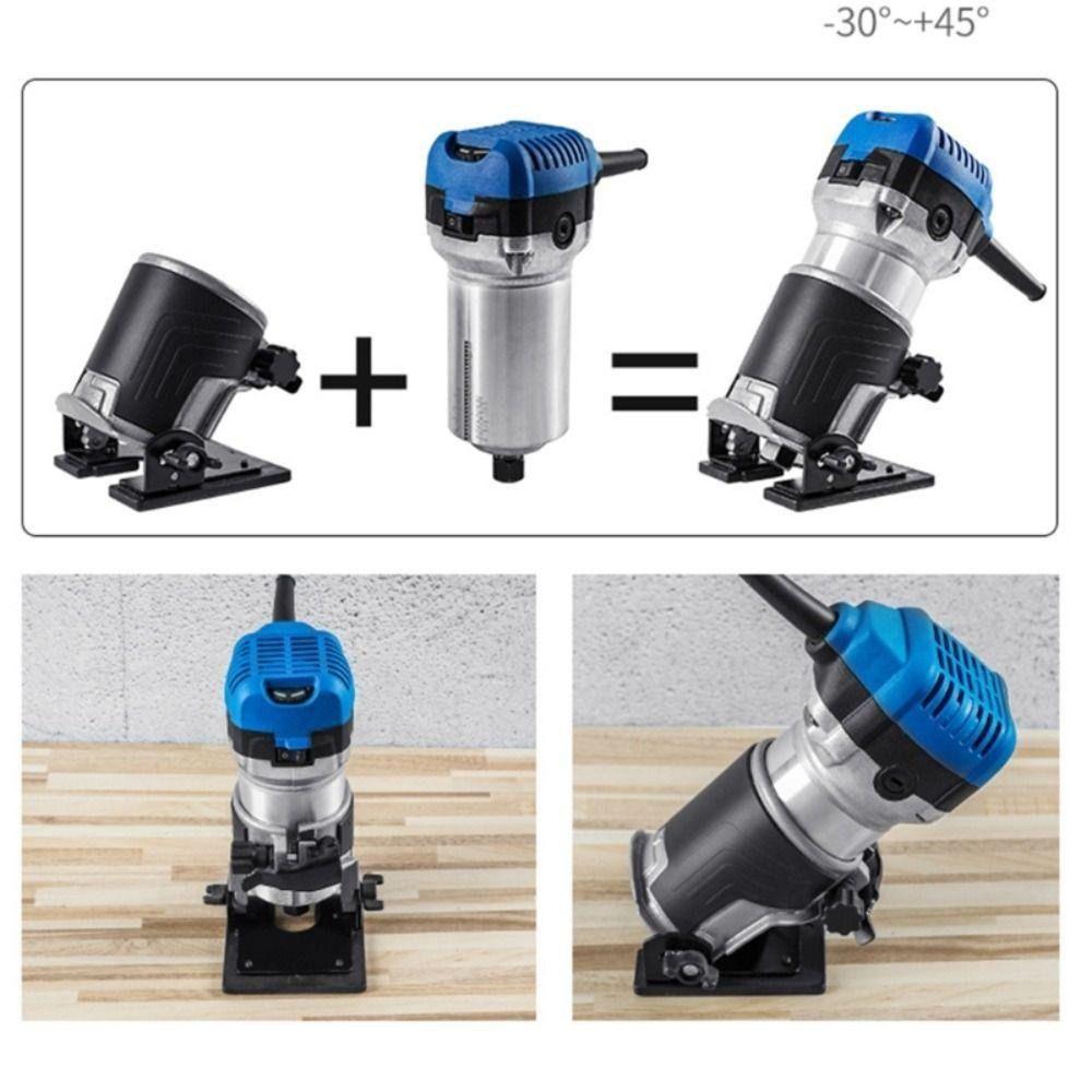 Деревообрабатывающие инструменты Основание фрезера Запчасти для электроинструментов Пылезащитный кожух Основание кромочной машины Высококачественный алюминиевый сплав Основание фрезы