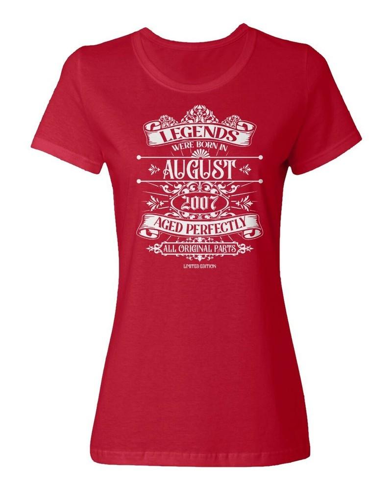 August 2007 Born Legends - Funny Birthday Gift Ladies' Crewneck T-Shirt Unisex T-Shirt