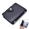 Распродажа мужской роскошный мягкий подлинный черный кожаный держатель для кредитных карт кошелек