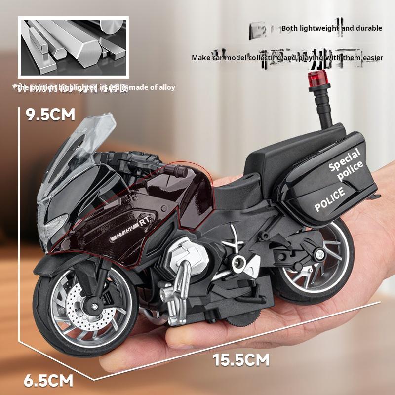 1:14 R1250Rt-P Прочный Патрульный Полицейский Мотоцикл Симуляция Сплав Модель Игрушка Коллекционный Орнамент