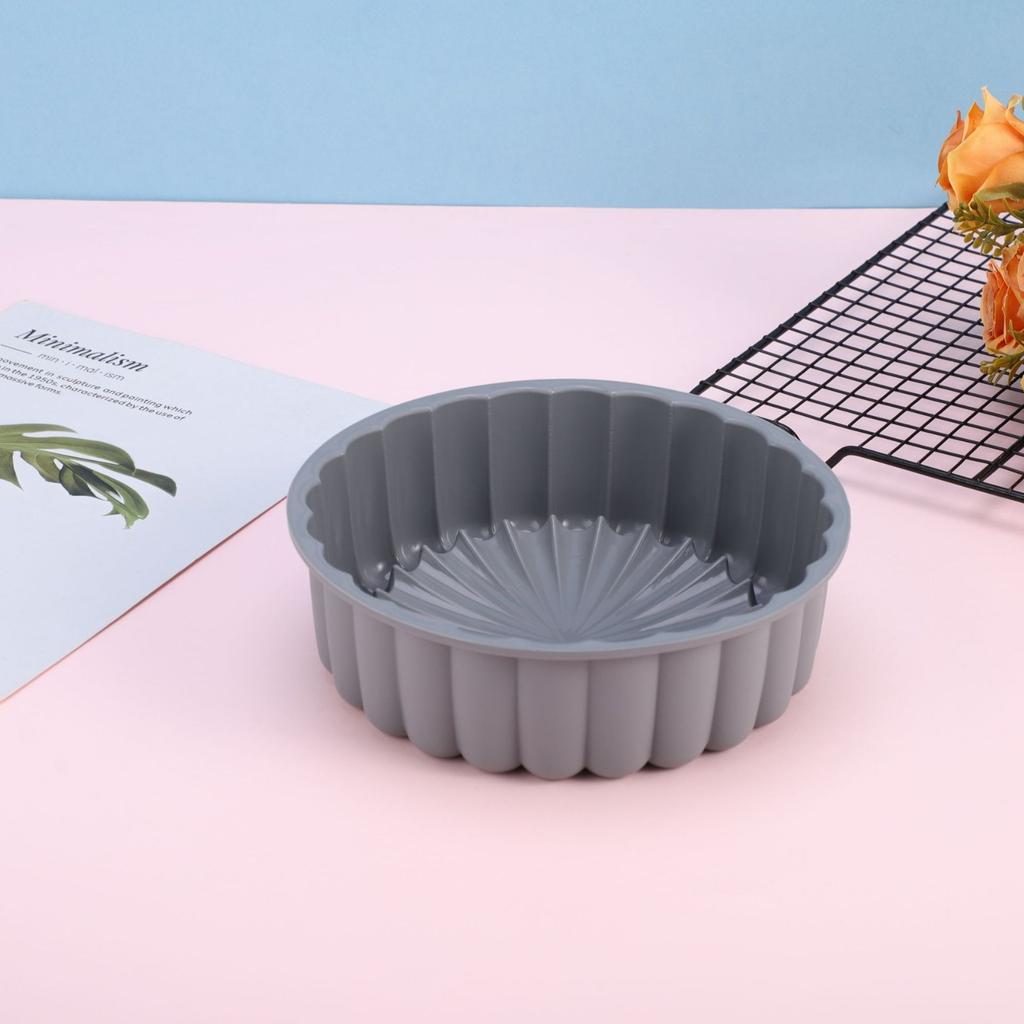 Household Silicone Sunflower Egg Cake Molds Baking Tools Silicone Foldable Round Cake Molds