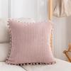 Corduroy Pillowcase Square Sofa Pillow Cover Practical Bohemia Throw Pillow Cover  Car