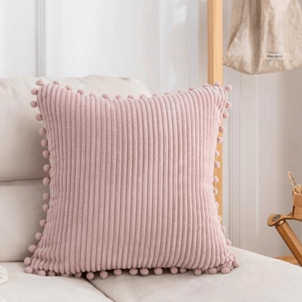 Corduroy Pillowcase Square Sofa Pillow Cover Practical Bohemia Throw Pillow Cover  Car